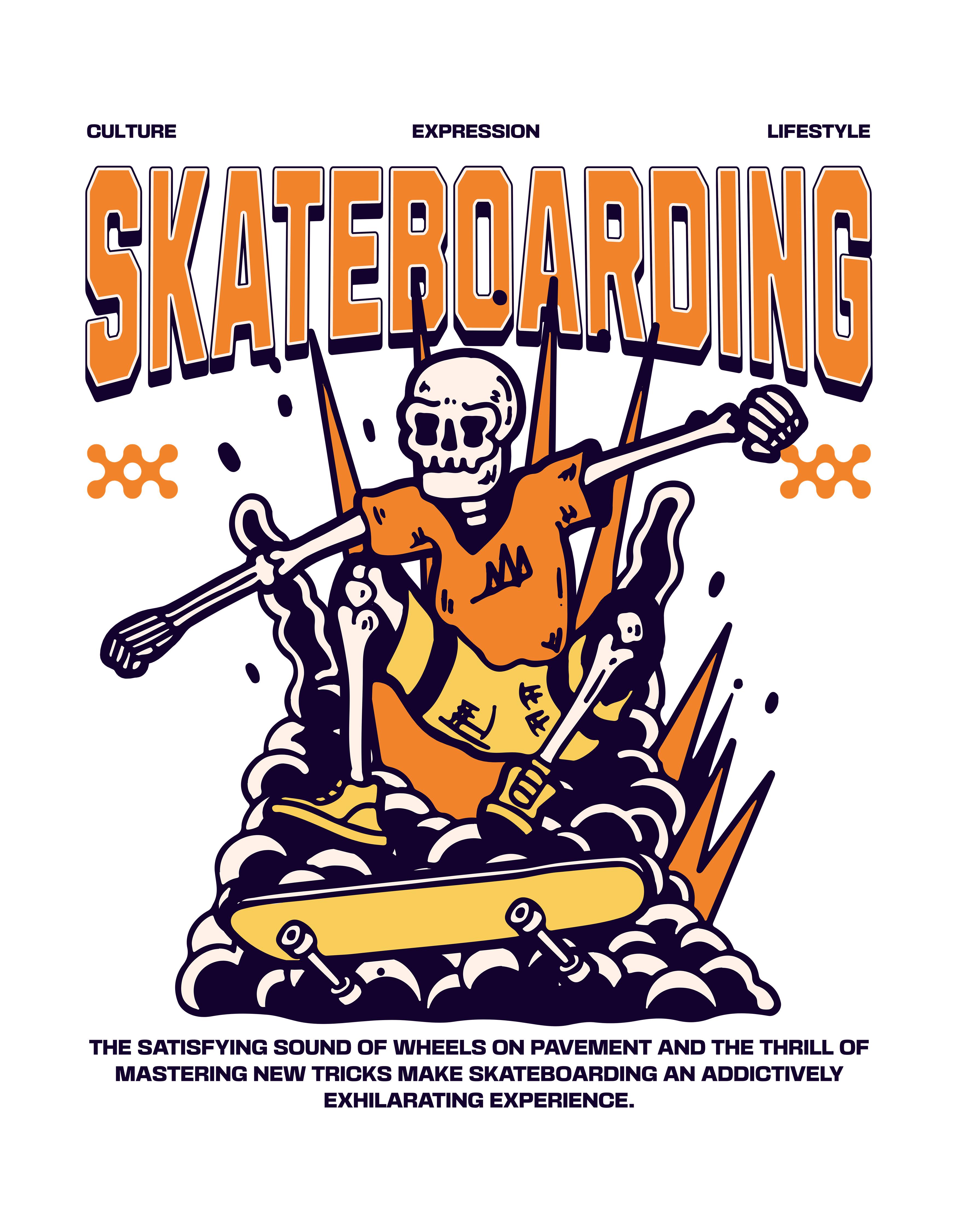Skate Board Extreme Clothing