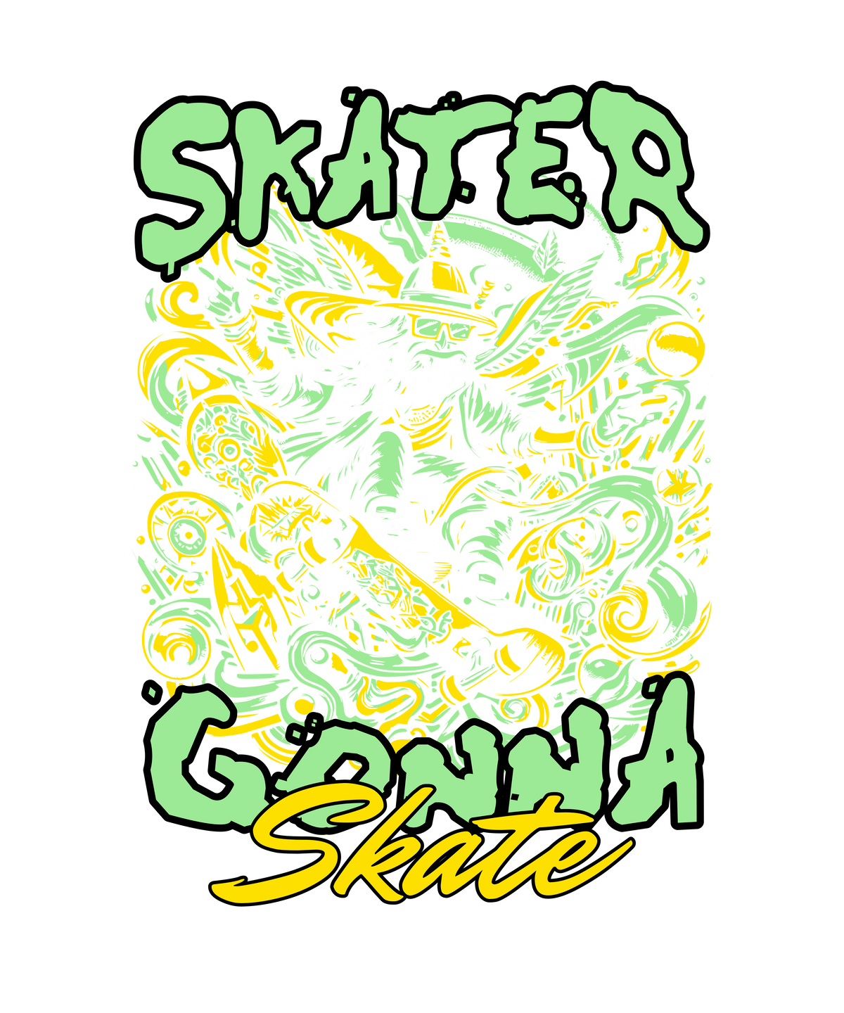 Skate Board Extreme Graphic T-Shirt