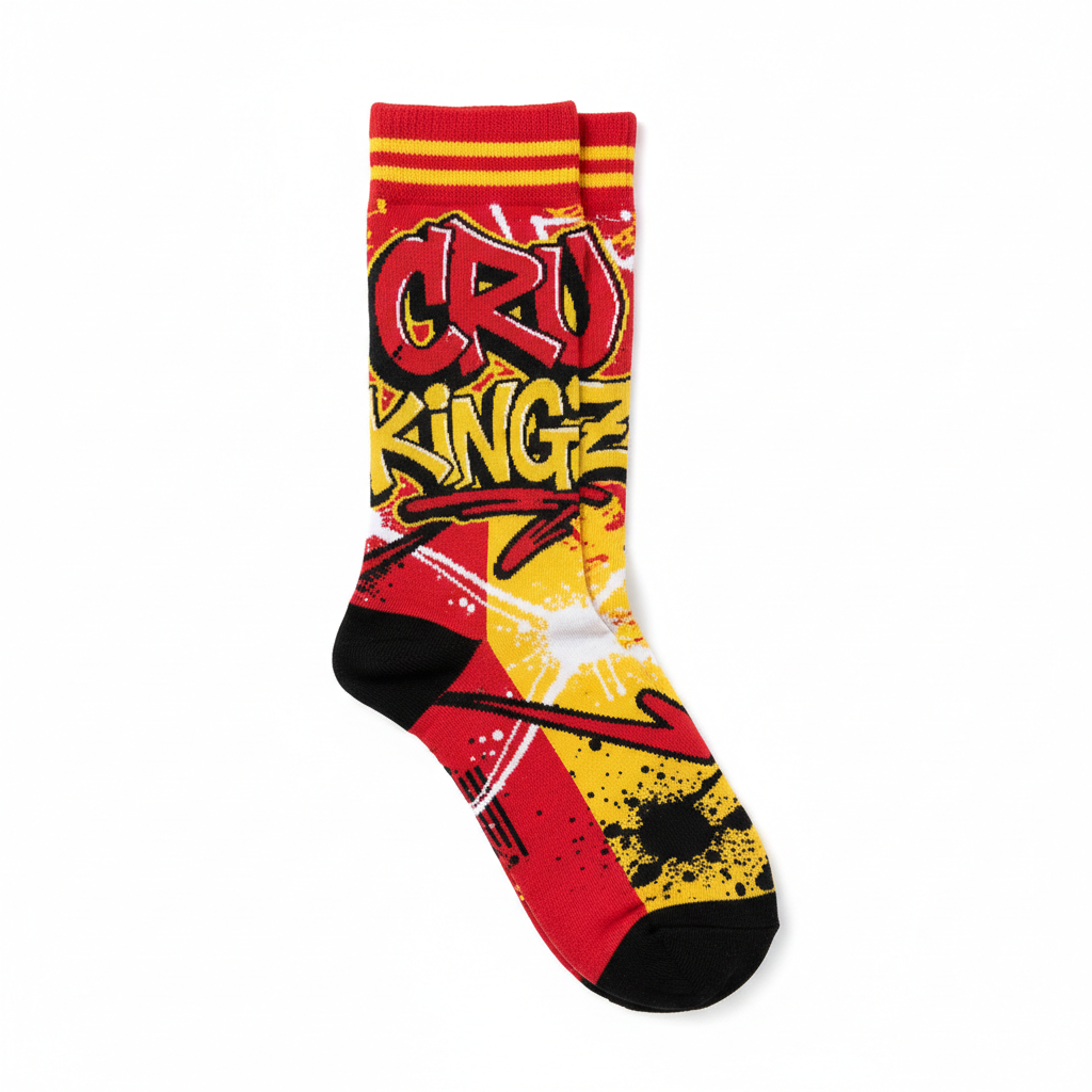 HipHop Socks - Red & Yellow
